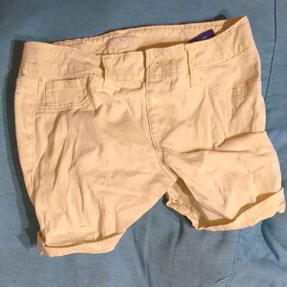 Yellow Relaxed Fit Shorts with Rolled Hem - Picture 1 of 3